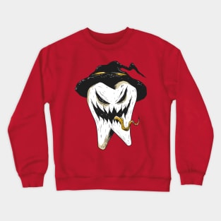 scary tooth Crewneck Sweatshirt